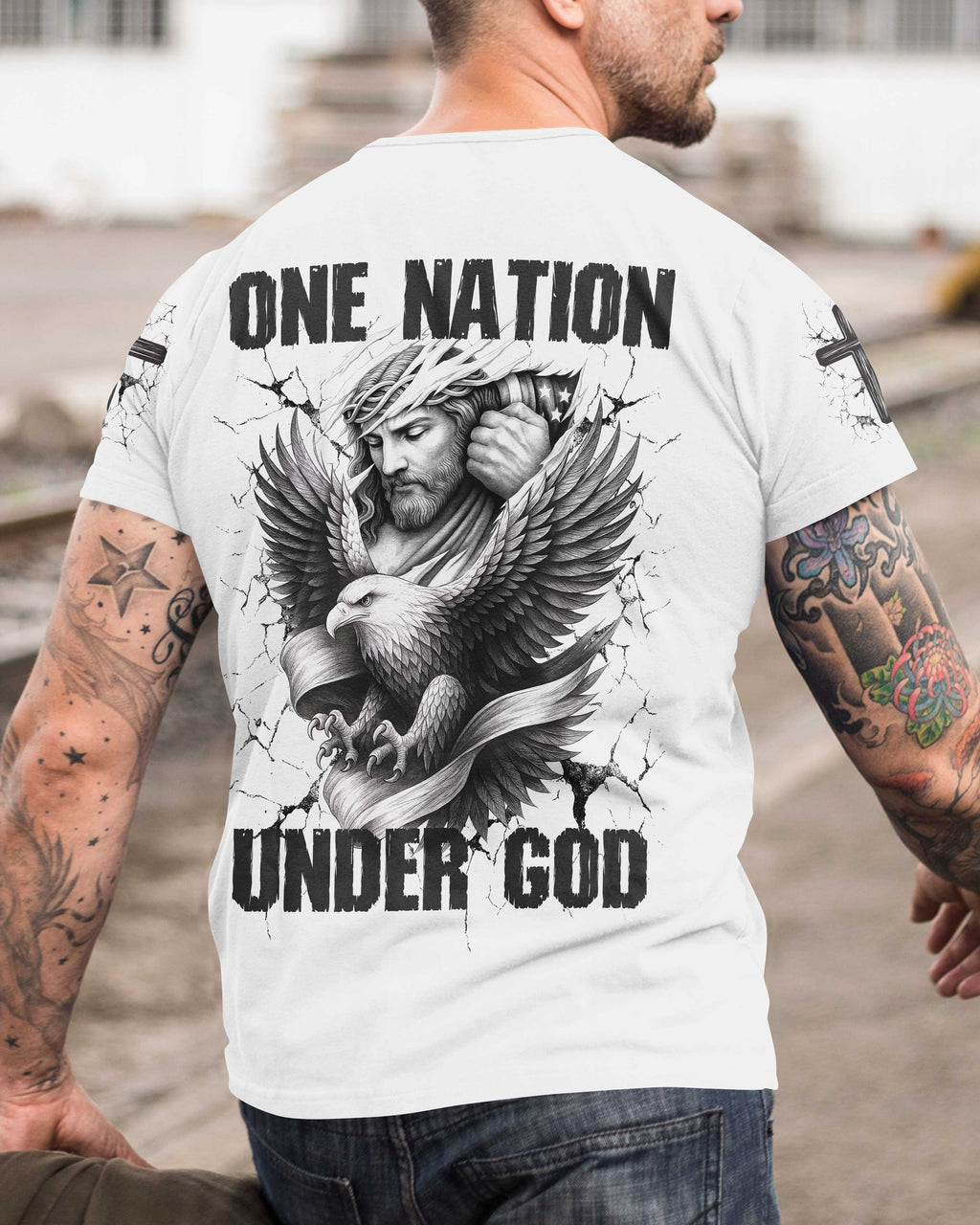 One Nation Under God All Over Print T-Shirt
