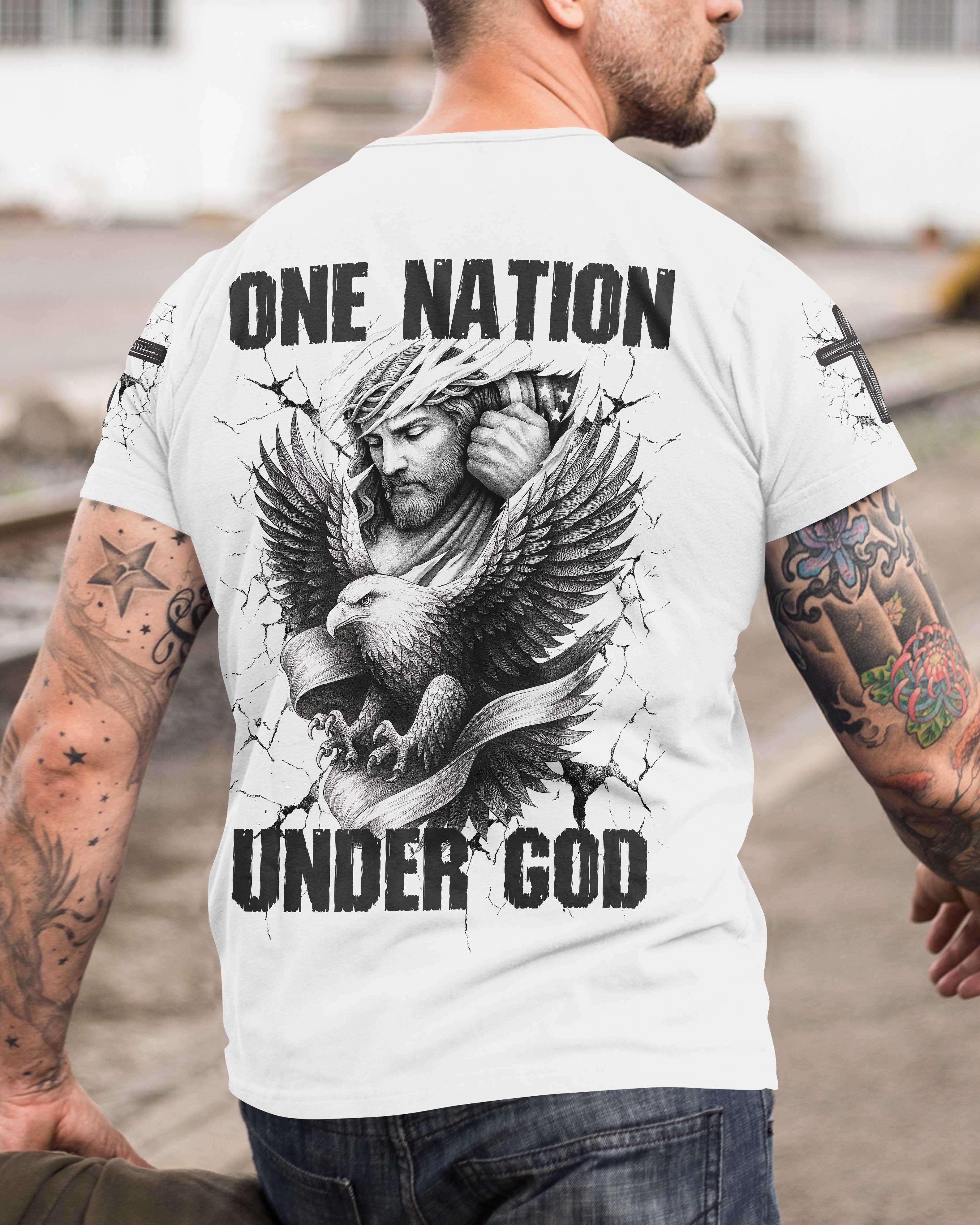 One Nation Under God All Over Print T-Shirt