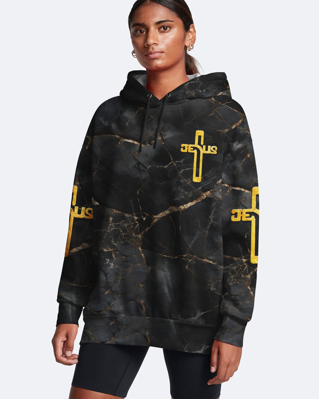 Death Could Not Hold Him All Over Print Hoodie - Christ Color