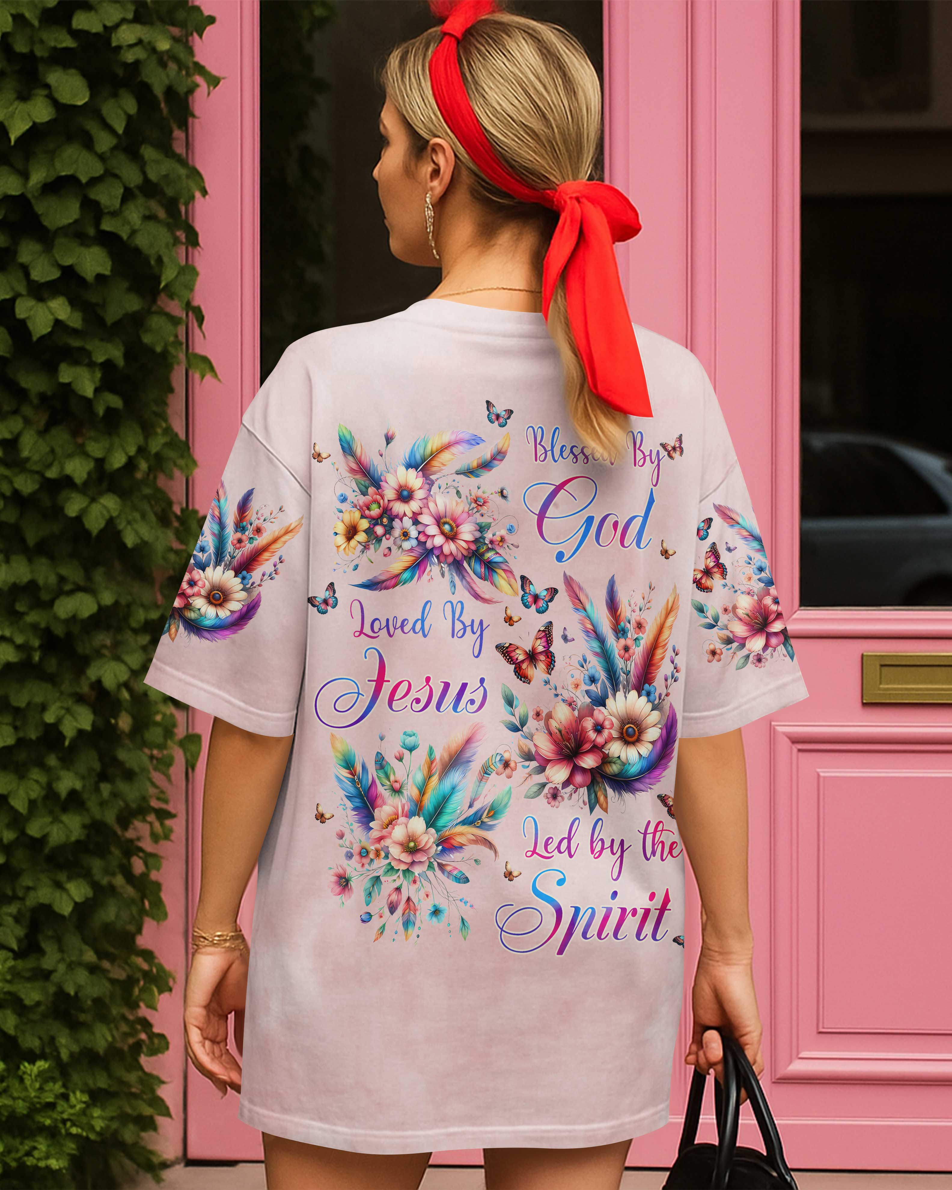 Blessed By God Loved By Jesus Led by the Spirit T-Shirts