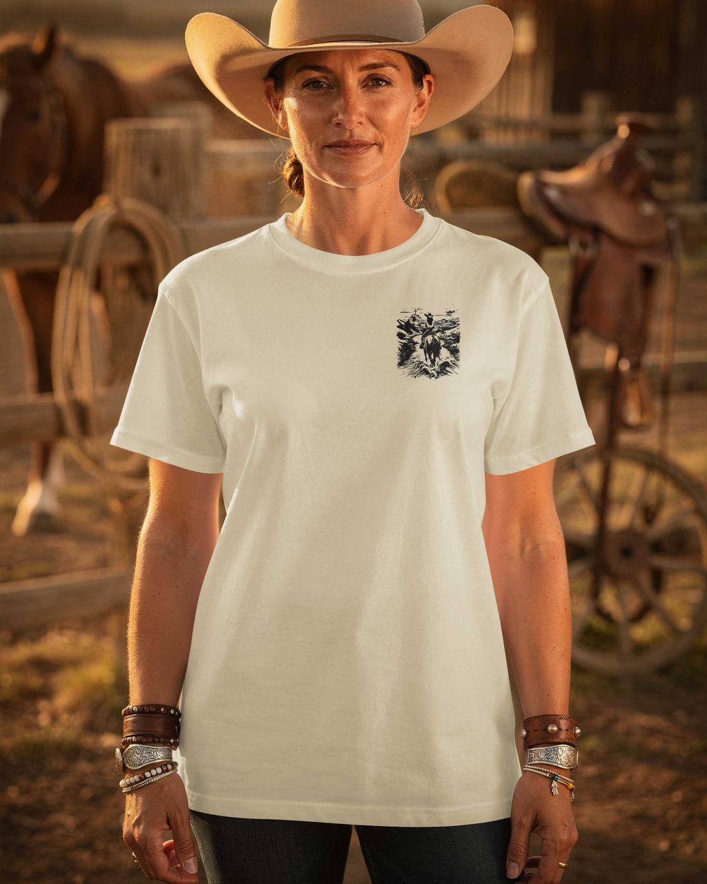 I Ride With Faith Guided By His Cross T-Shirt