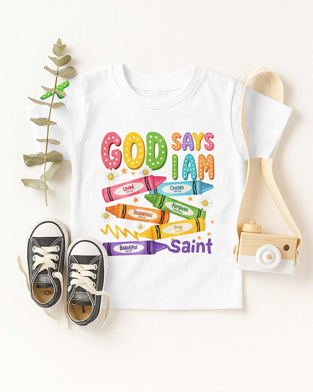 God Says I Am Pencil T-Shirt Kid