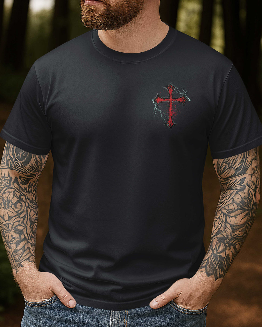 God Is My Strength All Over Print T-Shirt