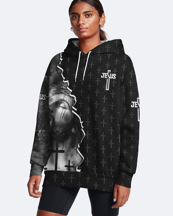 Love Has Conquered The Grave All Over Print Hoodie - Christ Color