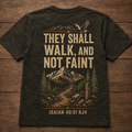 Christian Shirt Camo Hiking Aop, Covered In Grace Topographic Trail Tee