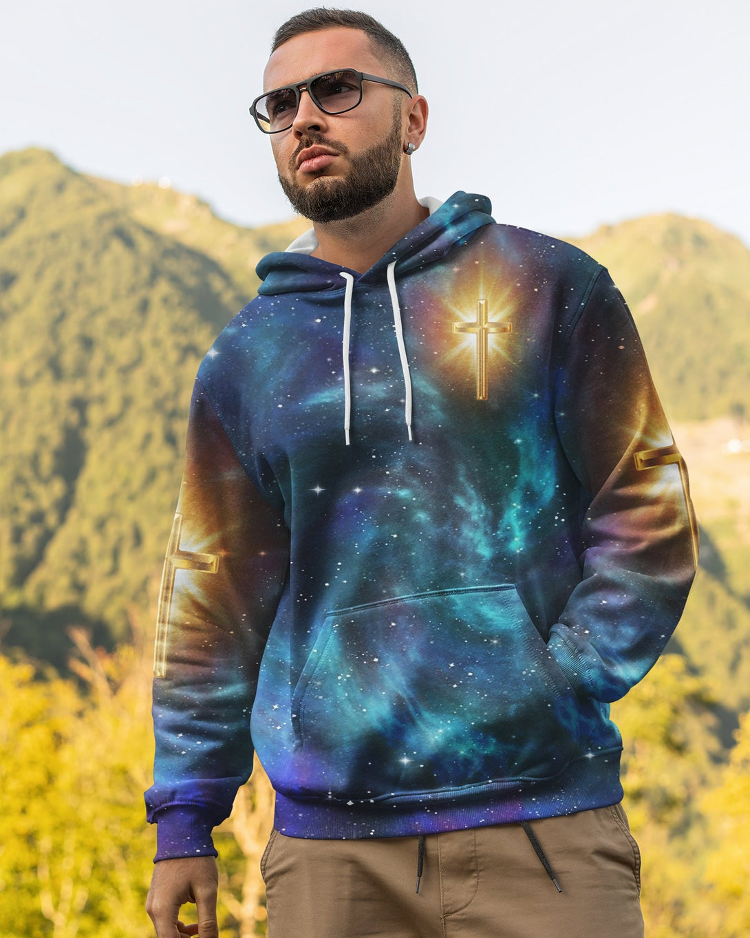 Whoever Drinks The Water I Give Them Will Never Thirst All Over Print Hoodie - Christ Color