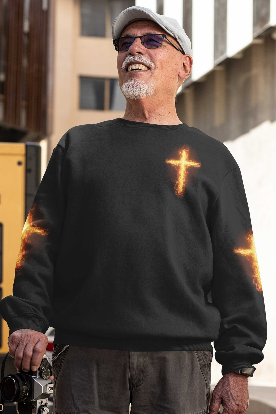 There's No Greater Love Than This All Over Print Sweater - Christ Color