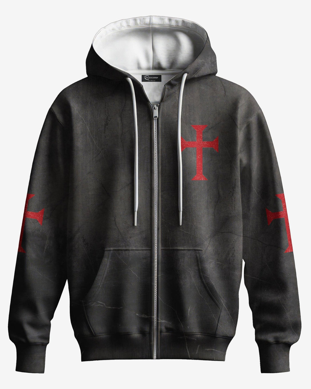 Let Your Faith Be Bigger Than Your Fear All Over Print Zip Hoodie - Christ Color