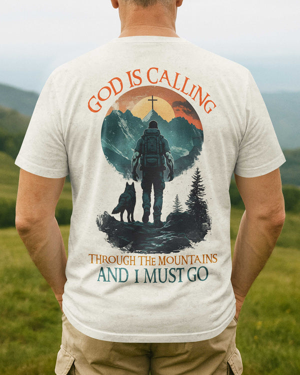 God Is Calling All Over Print T-Shirt