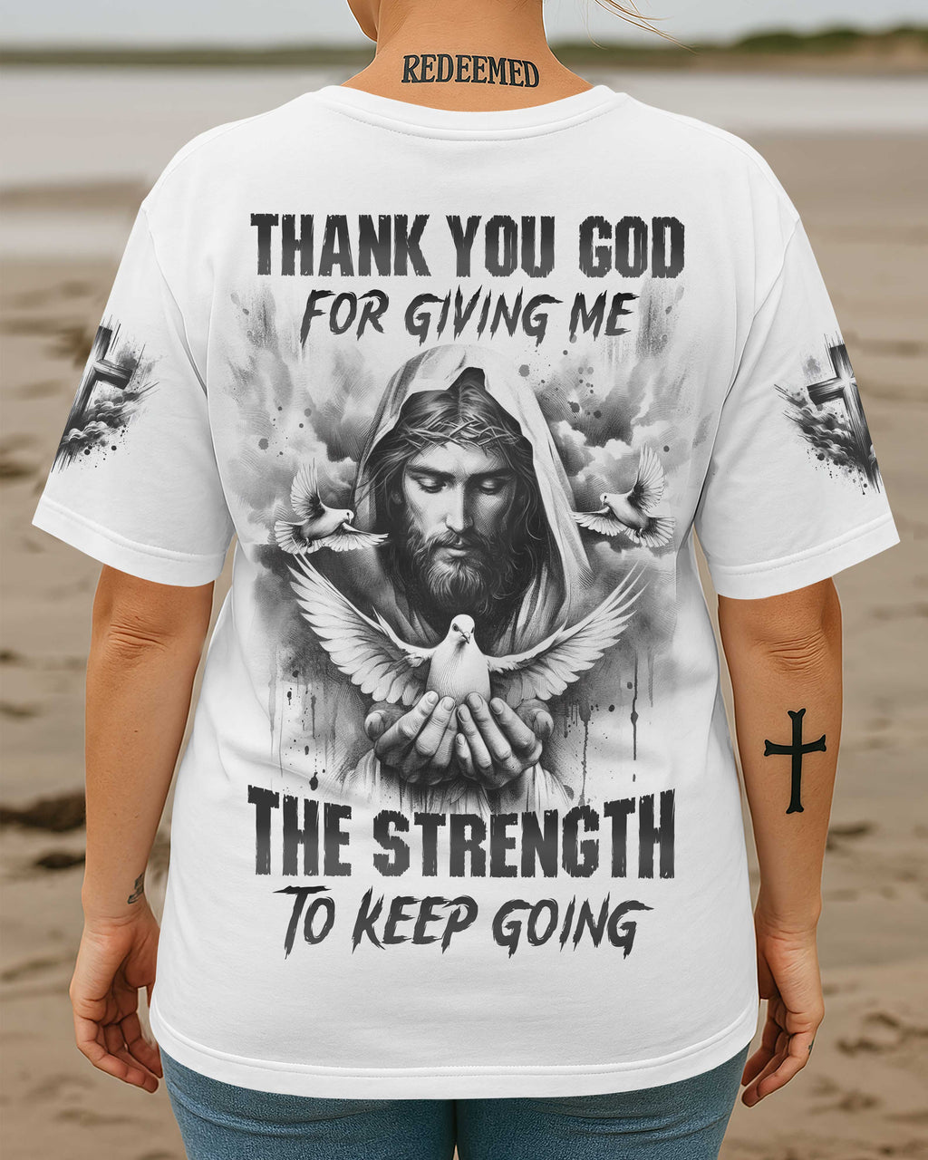 Thank You God All Over Print T-Shirt