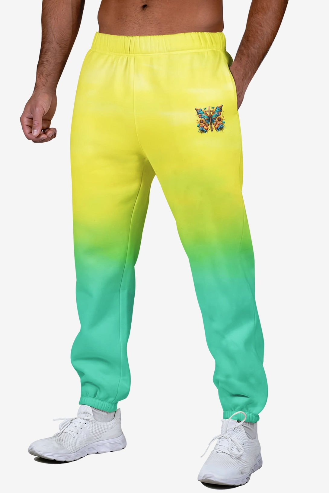 Faith Hope Love All Over Print Jogger Pants - Christ Color