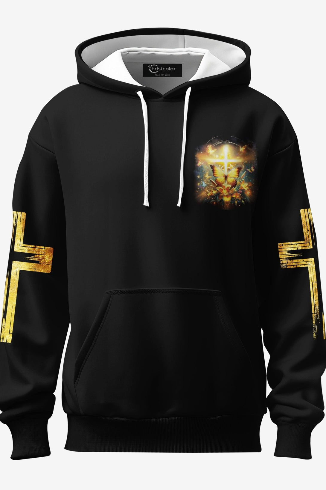 God Steps In Miracles Happen All Over Print Hoodie - Christ Color