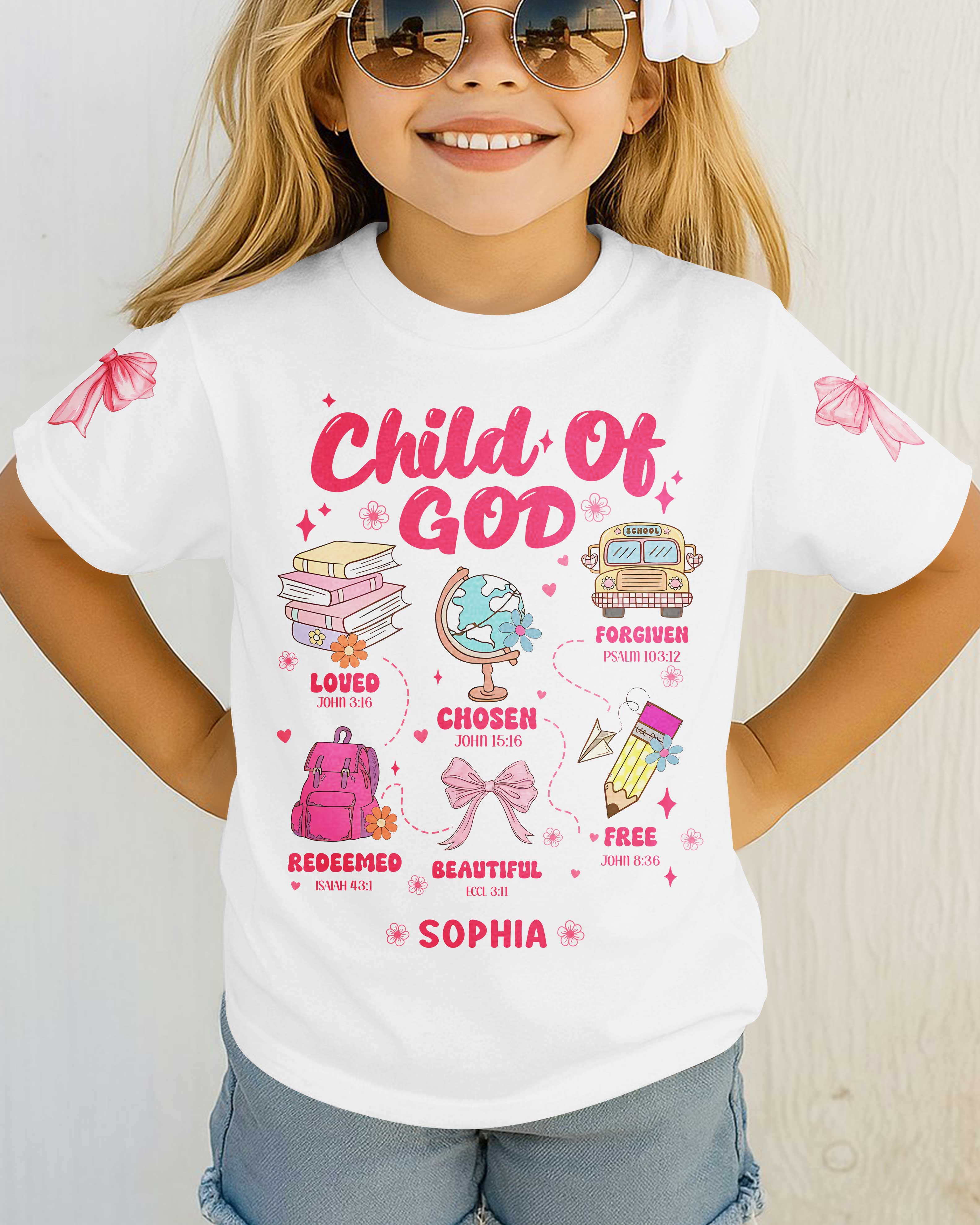 Child Of God T-Shirt Kid For Back To School