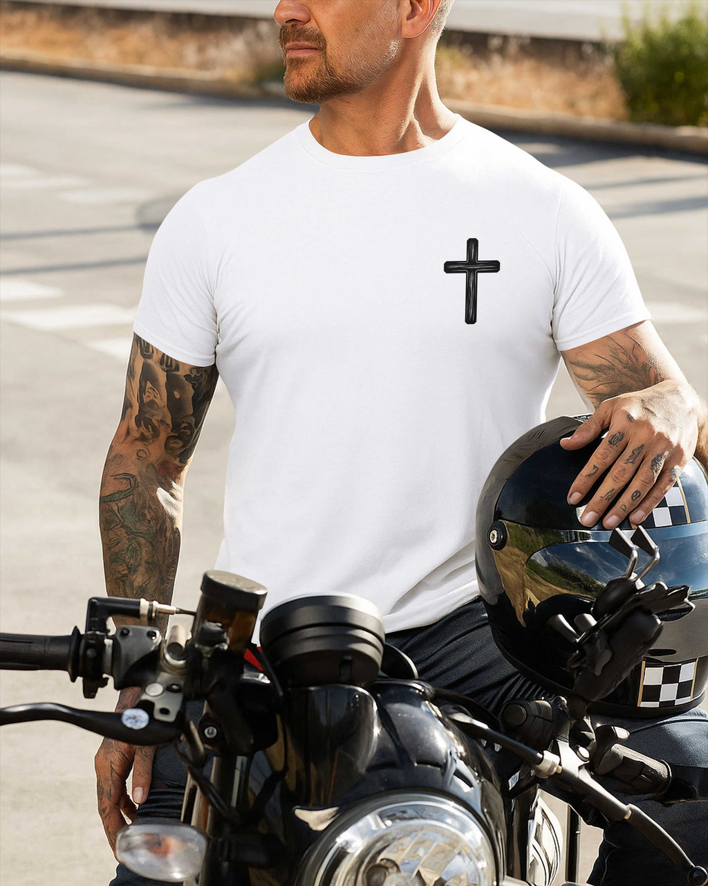 Blessed Are The Bikers Who Ride In His Name T-Shirt