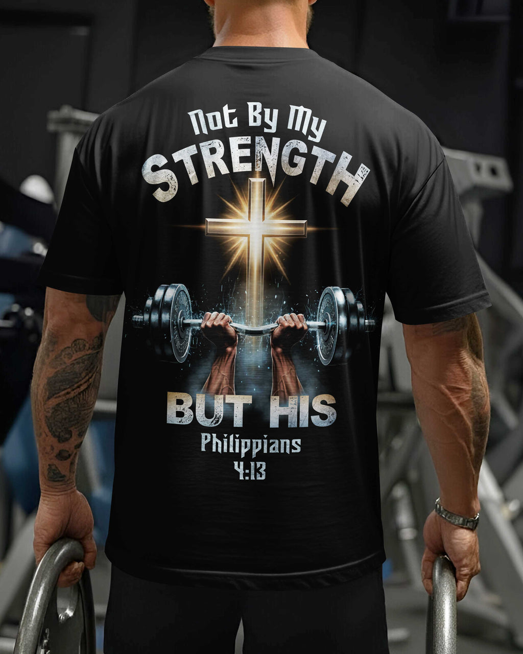 Not By My Strength But His All Over Print T-Shirt