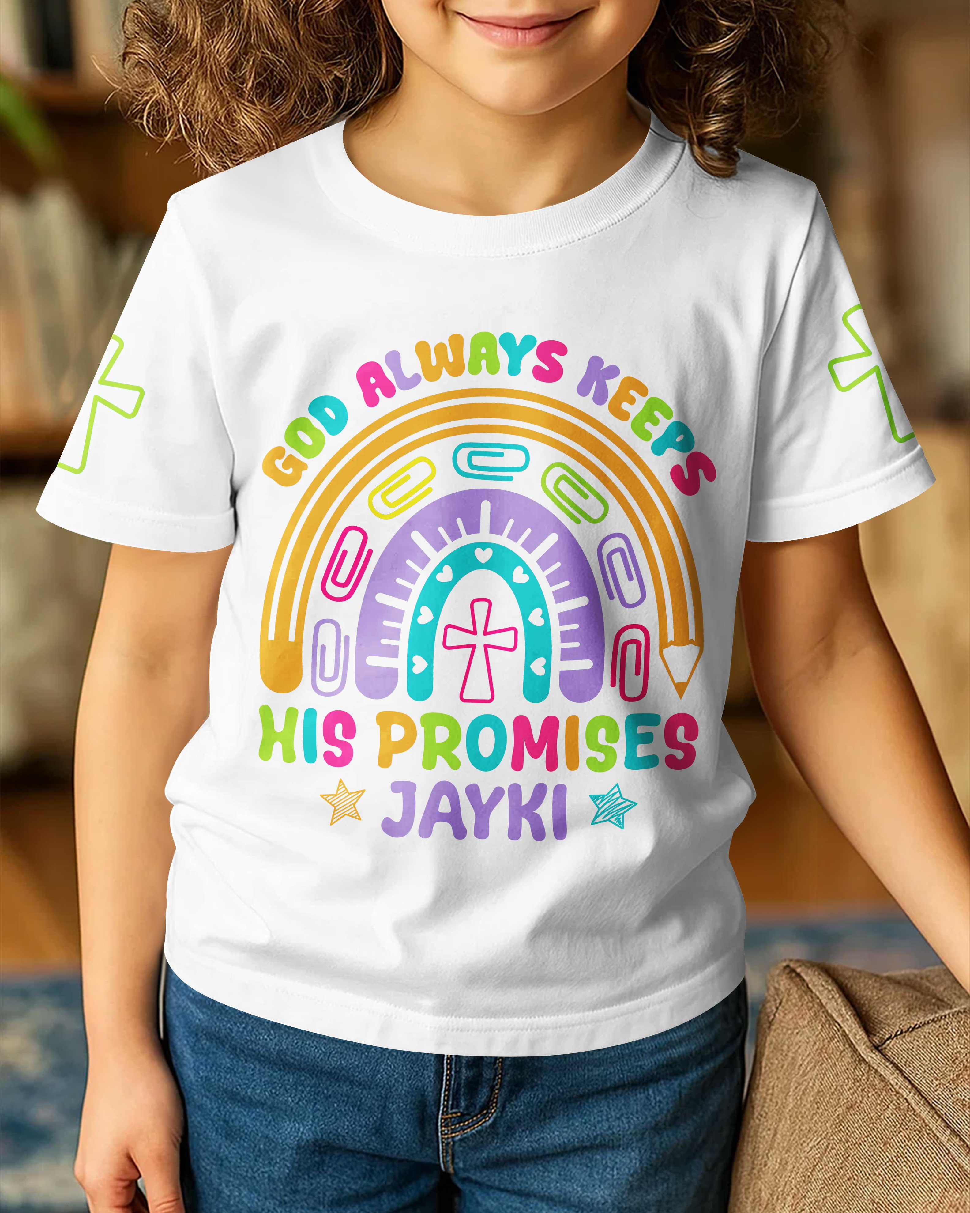 God Always Keeps His Promises T-Shirt Kid