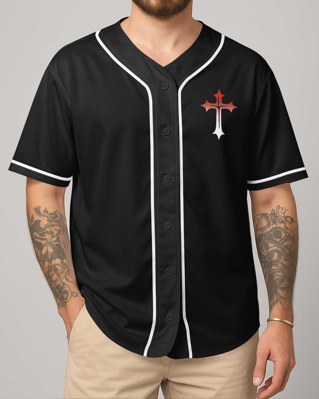 Never Underestimate A Man Who Prays And Rides All Over Print Jersey