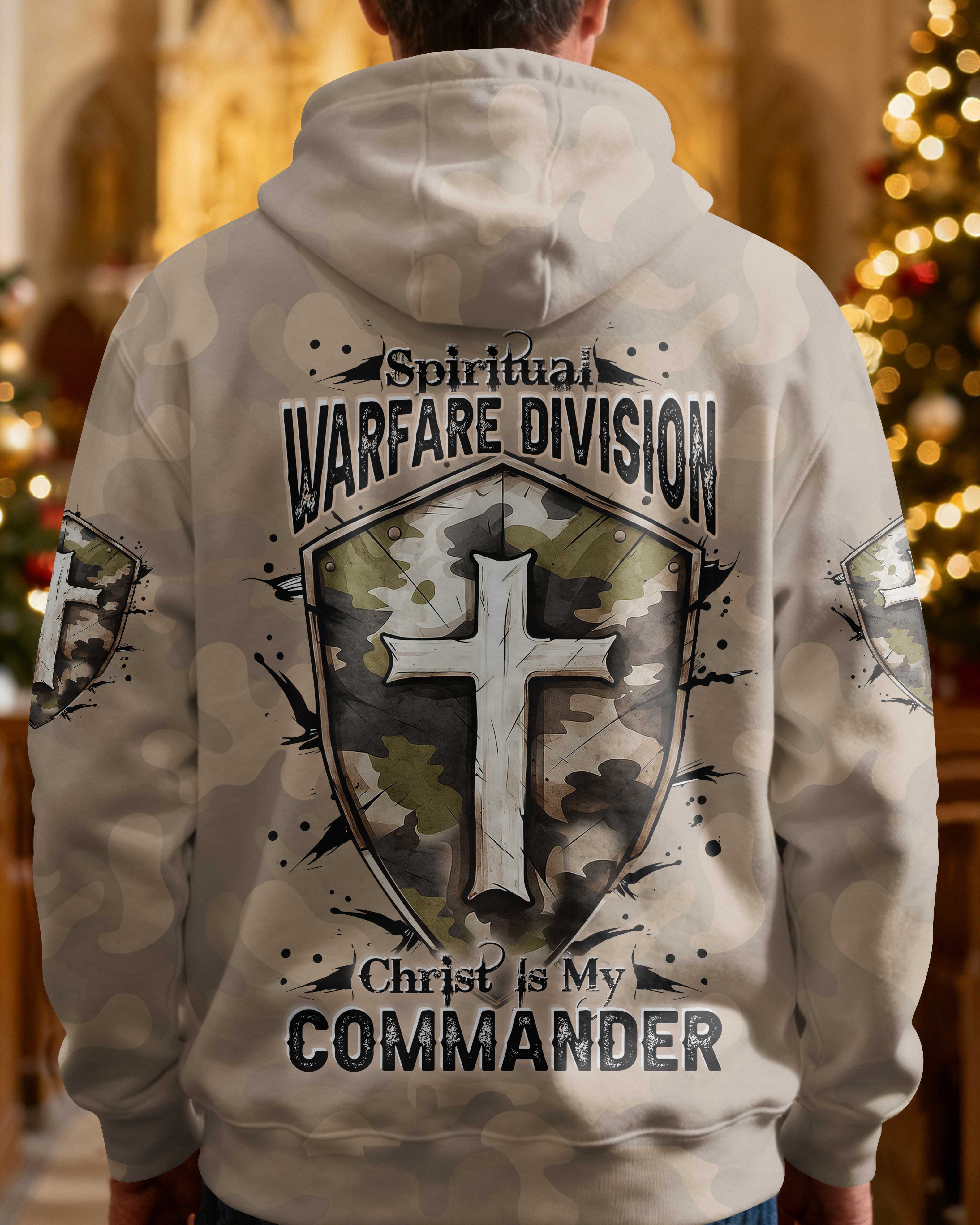 Spiritual Warfare Division Christ Is My Commander Hoodie