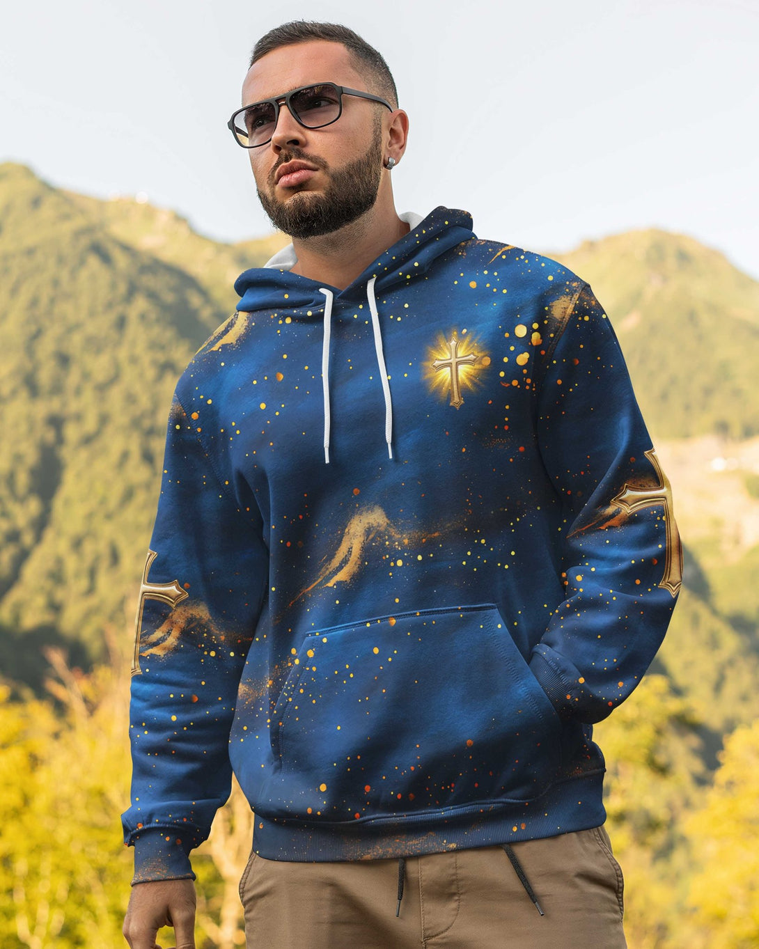 Faith Hope Love & Salvation All Over Print Hoodie - Christ Color