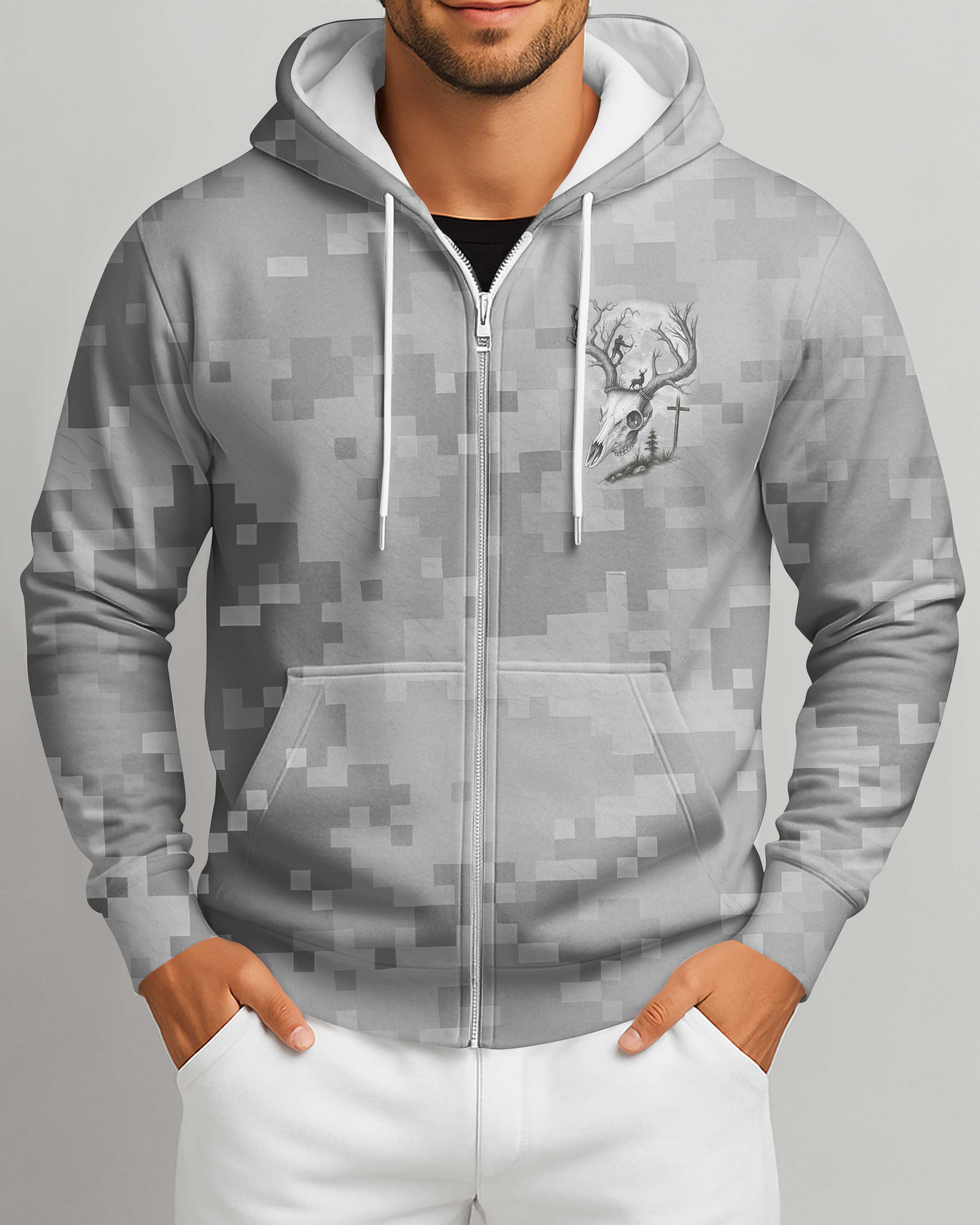 Take Your Bow And A Quiver Full Of Arrows And Go Out Into The Open Country To Hunt Some Wild Game For Me Zip Hoodie