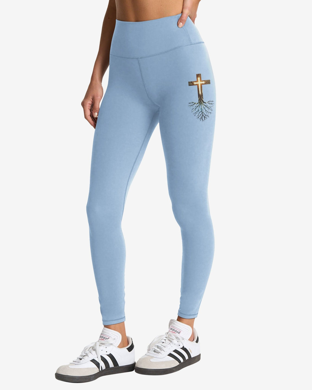 Woman Of Faith Rooted In Christ All Over Print Leggings - Christ Color
