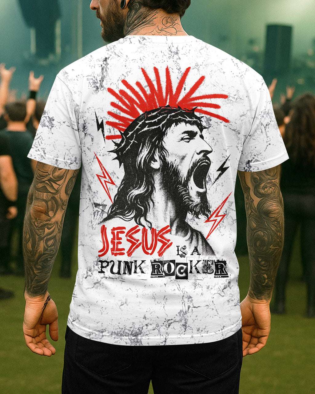 Jesus Is A Punk Rocker T-Shirt