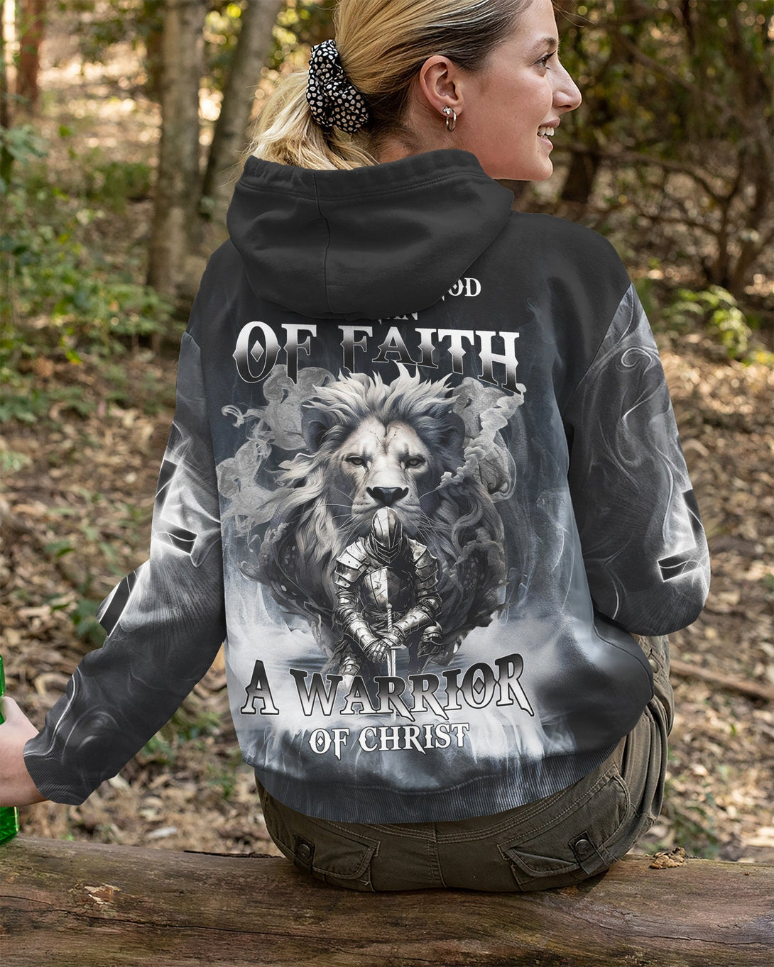 A Child Of God A Man Of Faith All Over Print Hoodie - Christ Color