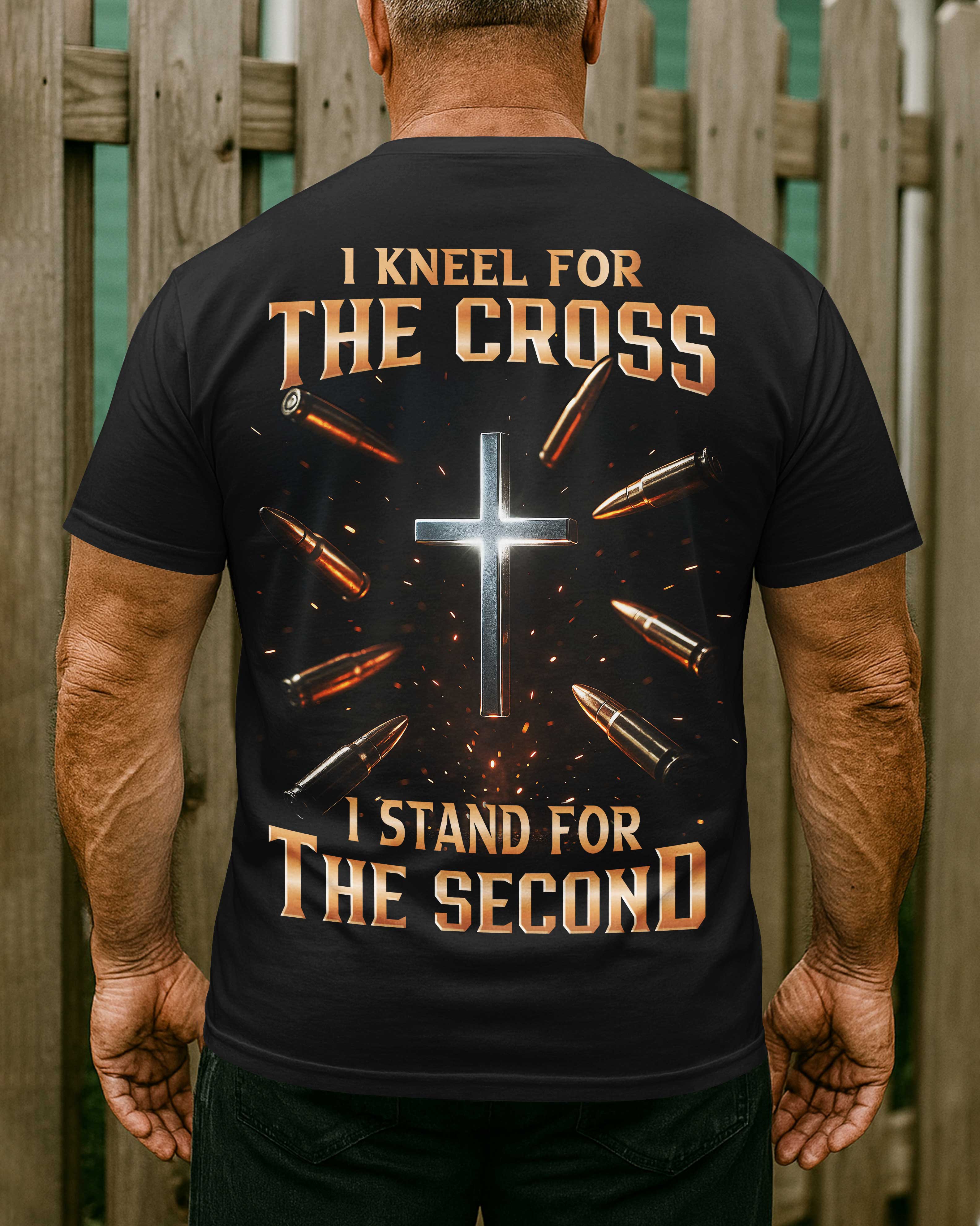 I Kneel For The Cross I Stand For The Second T-Shirt