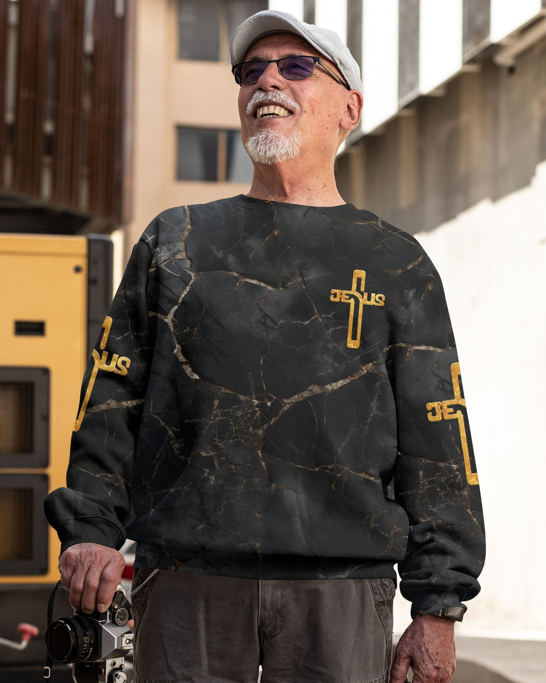 Death Could Not Hold Him All Over Print Sweater - Christ Color