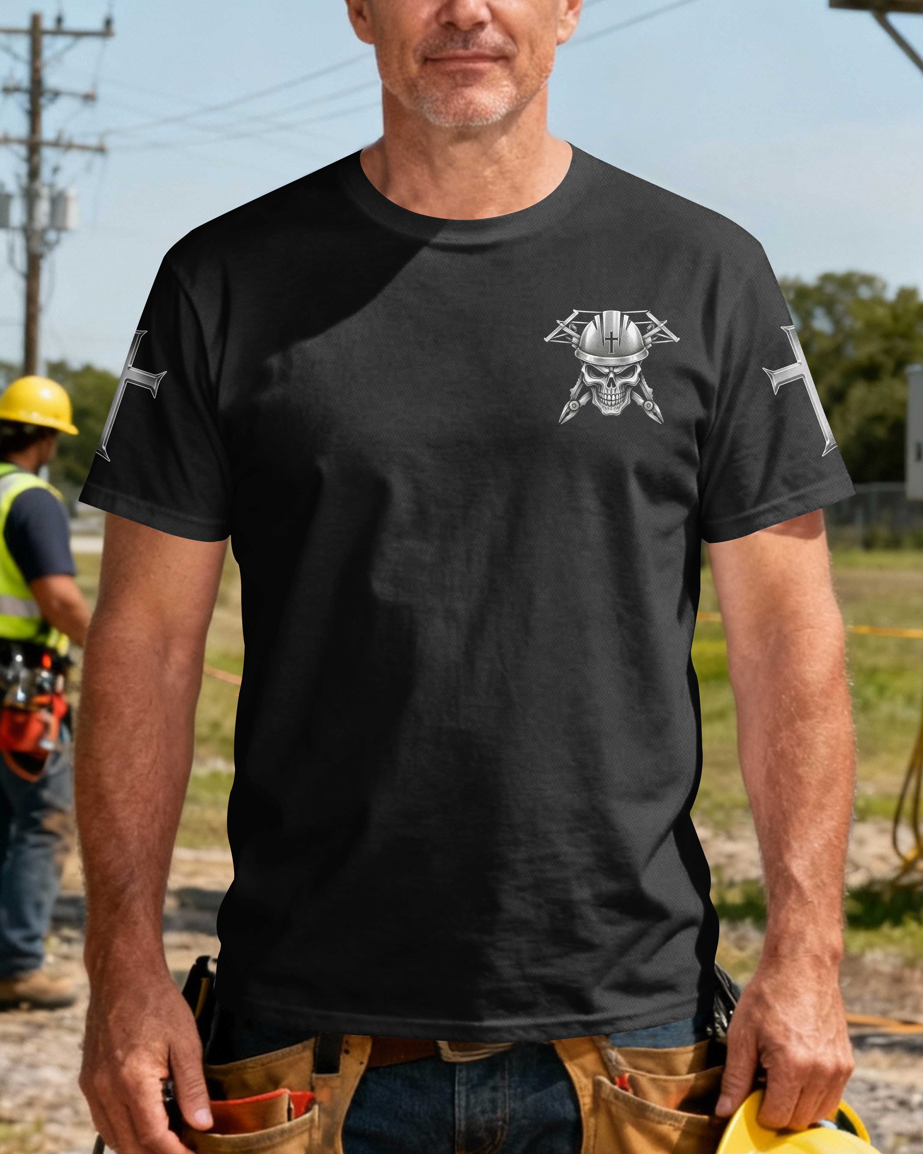Forged By The Lines Strengthened By The Cross T-Shirt