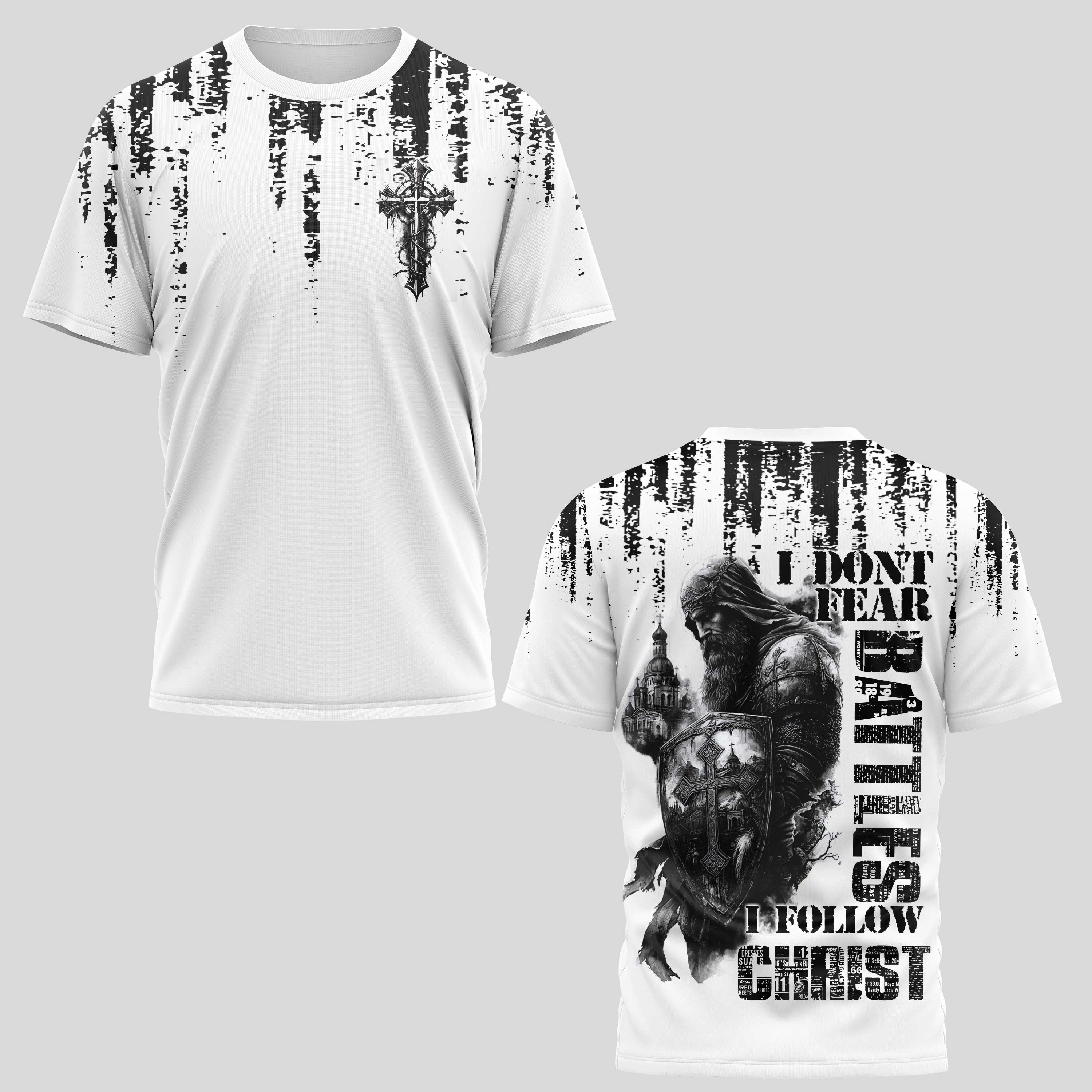 I Don't Fear Battles I Follow Christ T-Shirt