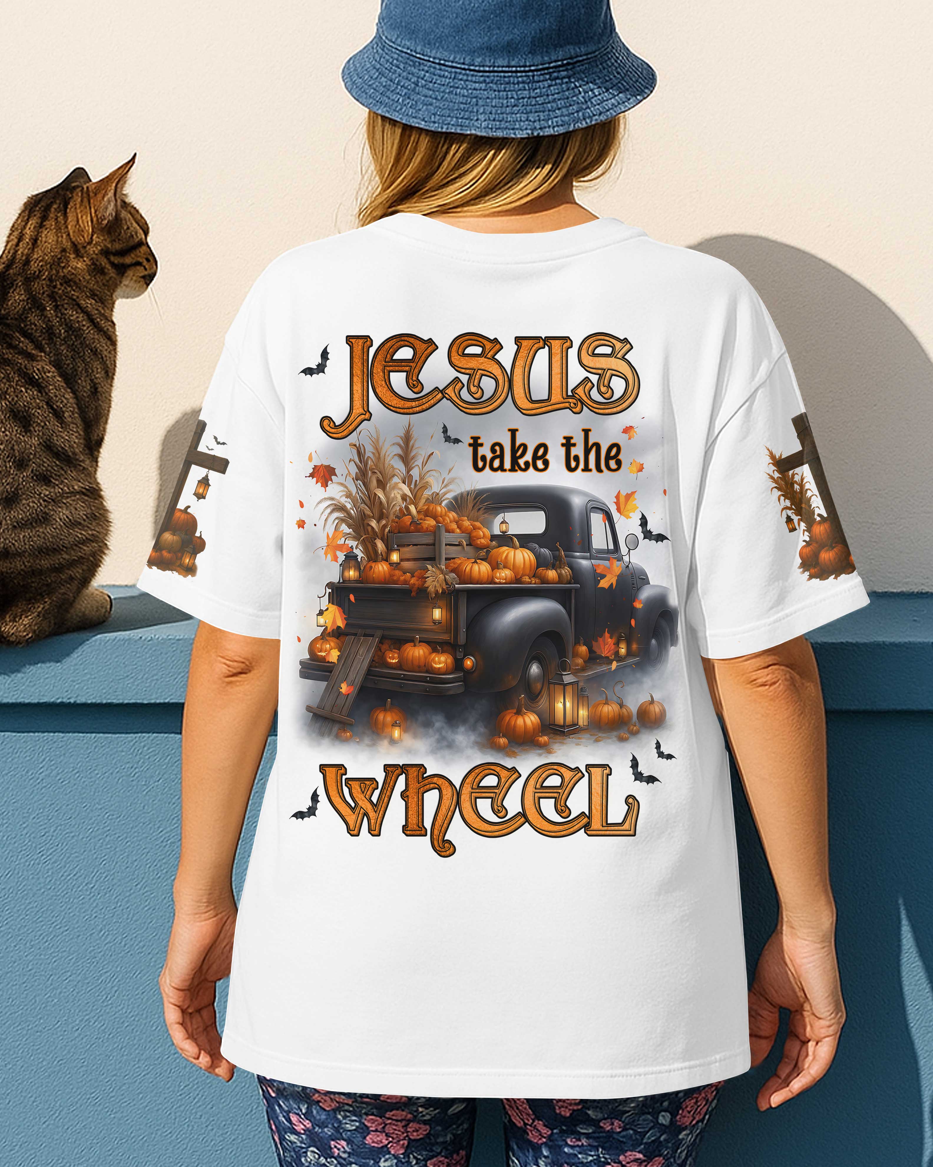 Jesus Take The Wheel All Over Print T-Shirt
