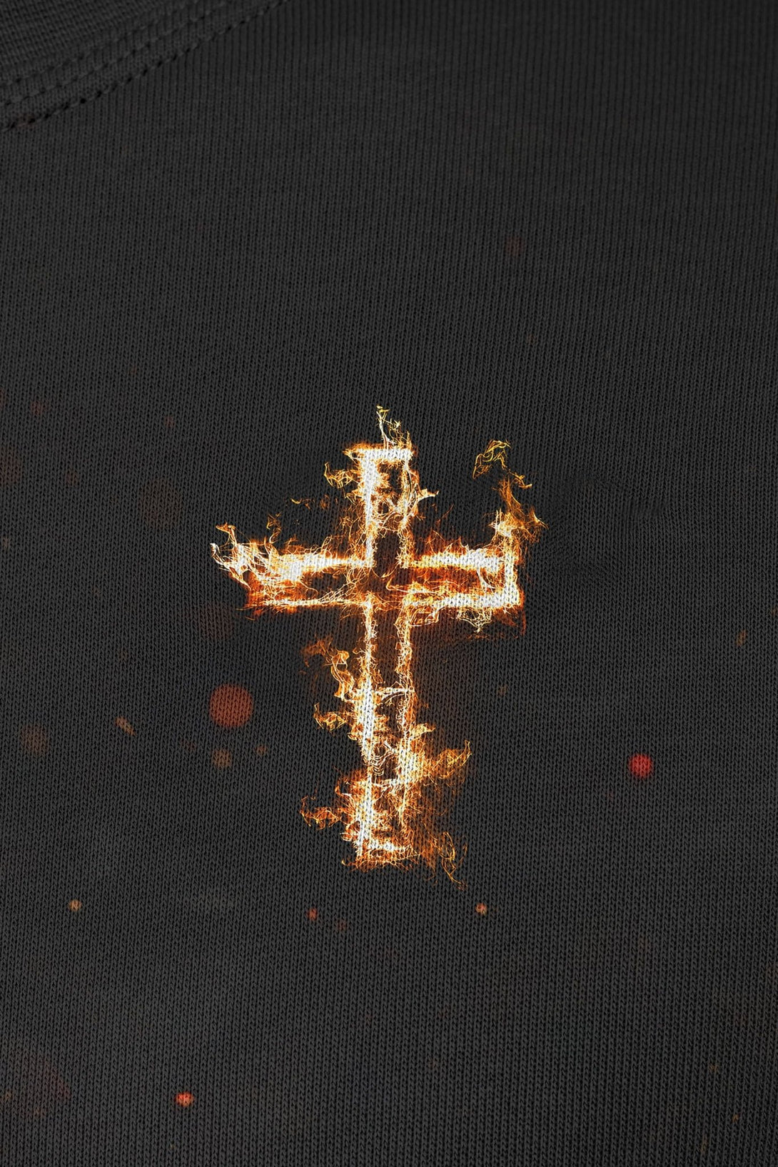 Baptized In Fire Matthew 3:11 All Over Print Sweater - Christ Color