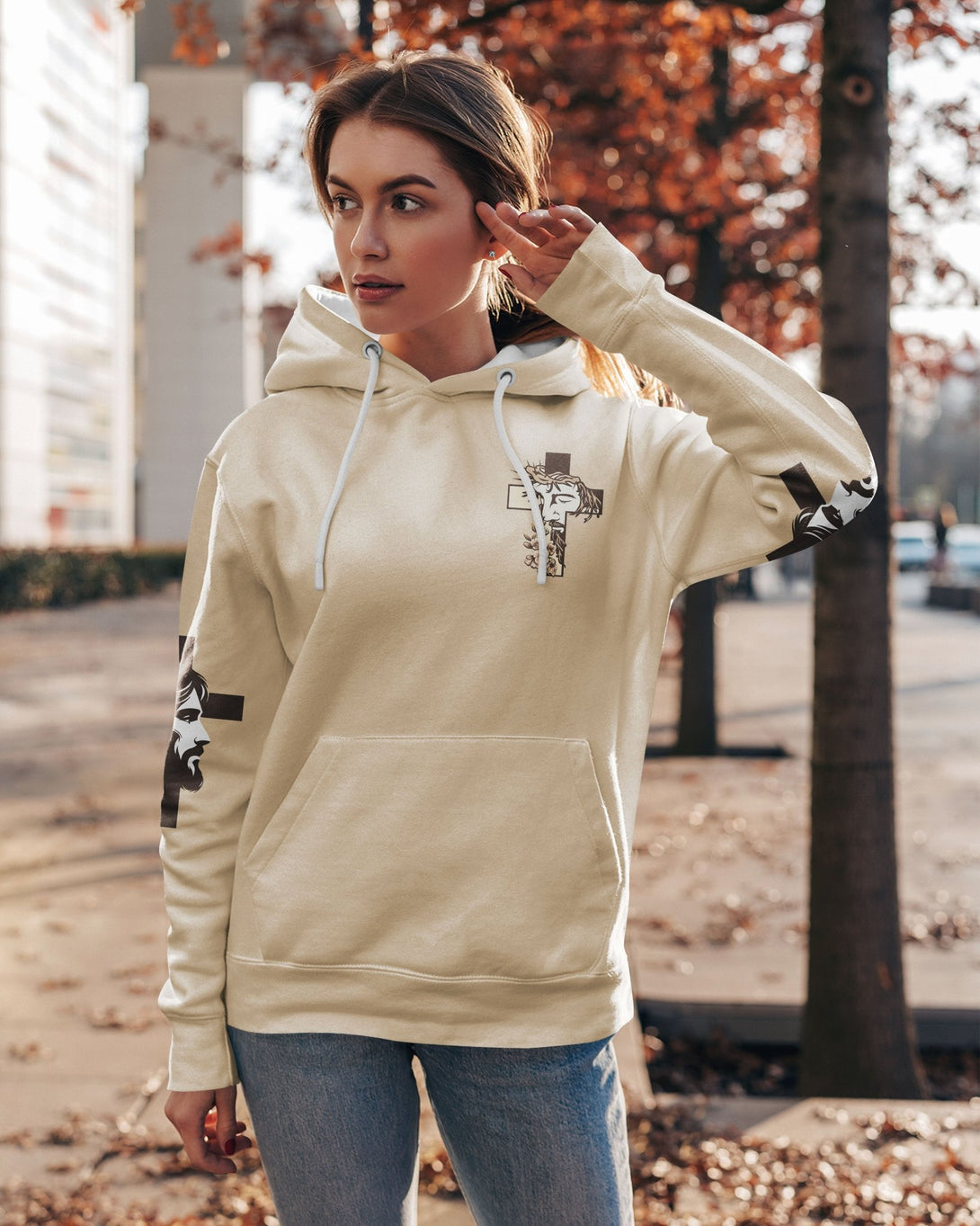 I Am His And He Is Mine All Over Print Hoodie - Christ Color