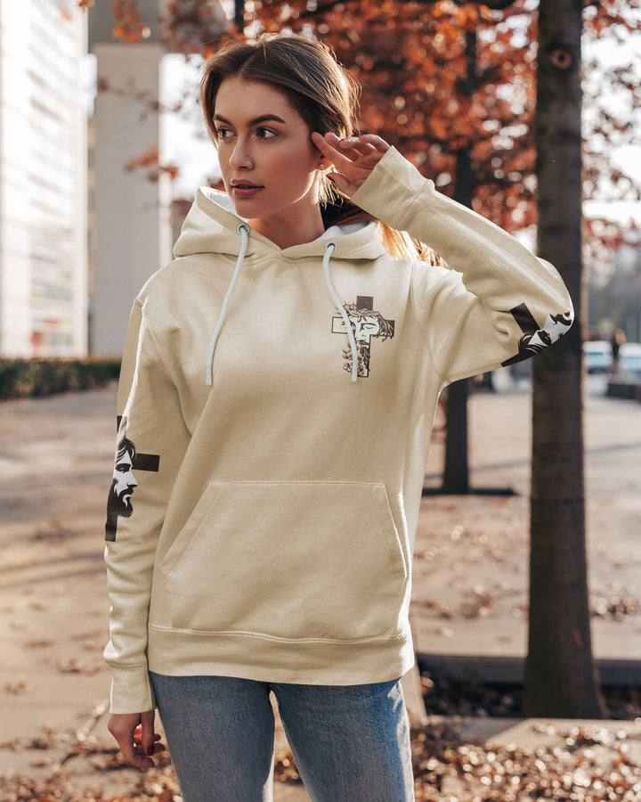 I Am His And He Is Mine All Over Print Hoodie - Christ Color
