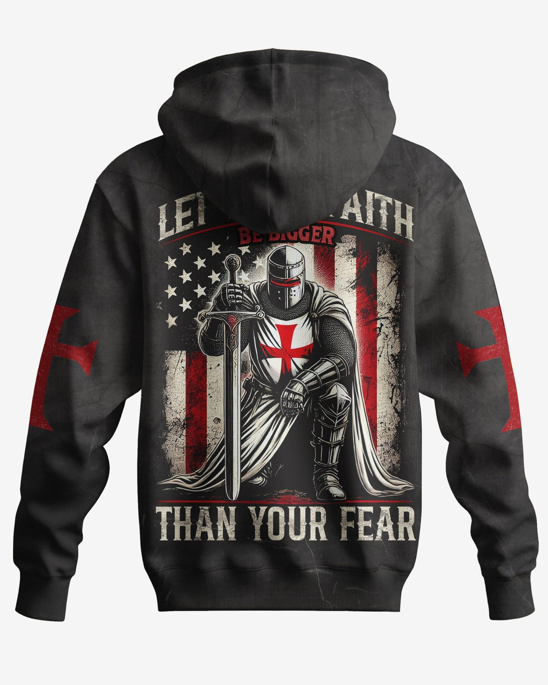 Let Your Faith Be Bigger Than Your Fear All Over Print Zip Hoodie - Christ Color