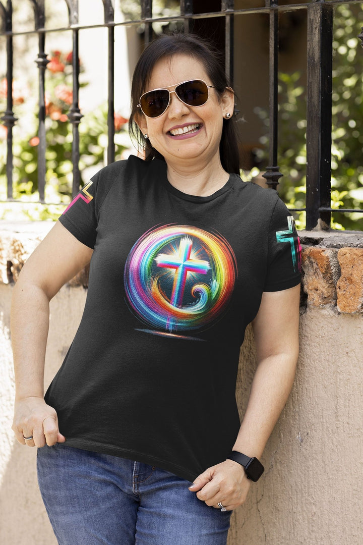 Rooted In Christ Jesus Is Light All Over Print T-shirt - Christ Color