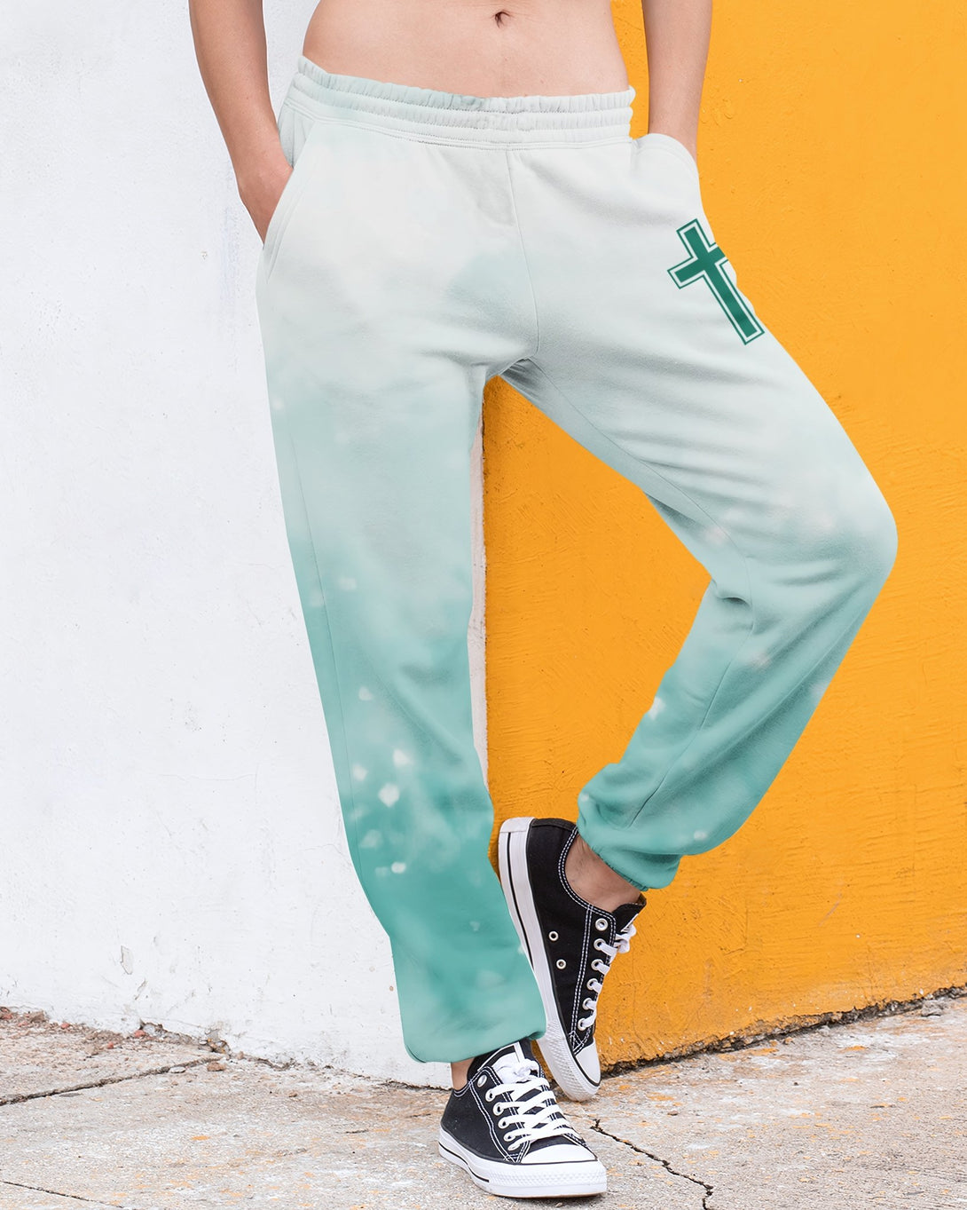 Jesus Is My Living Hope All Over Print Jogger Pants - Christ Color