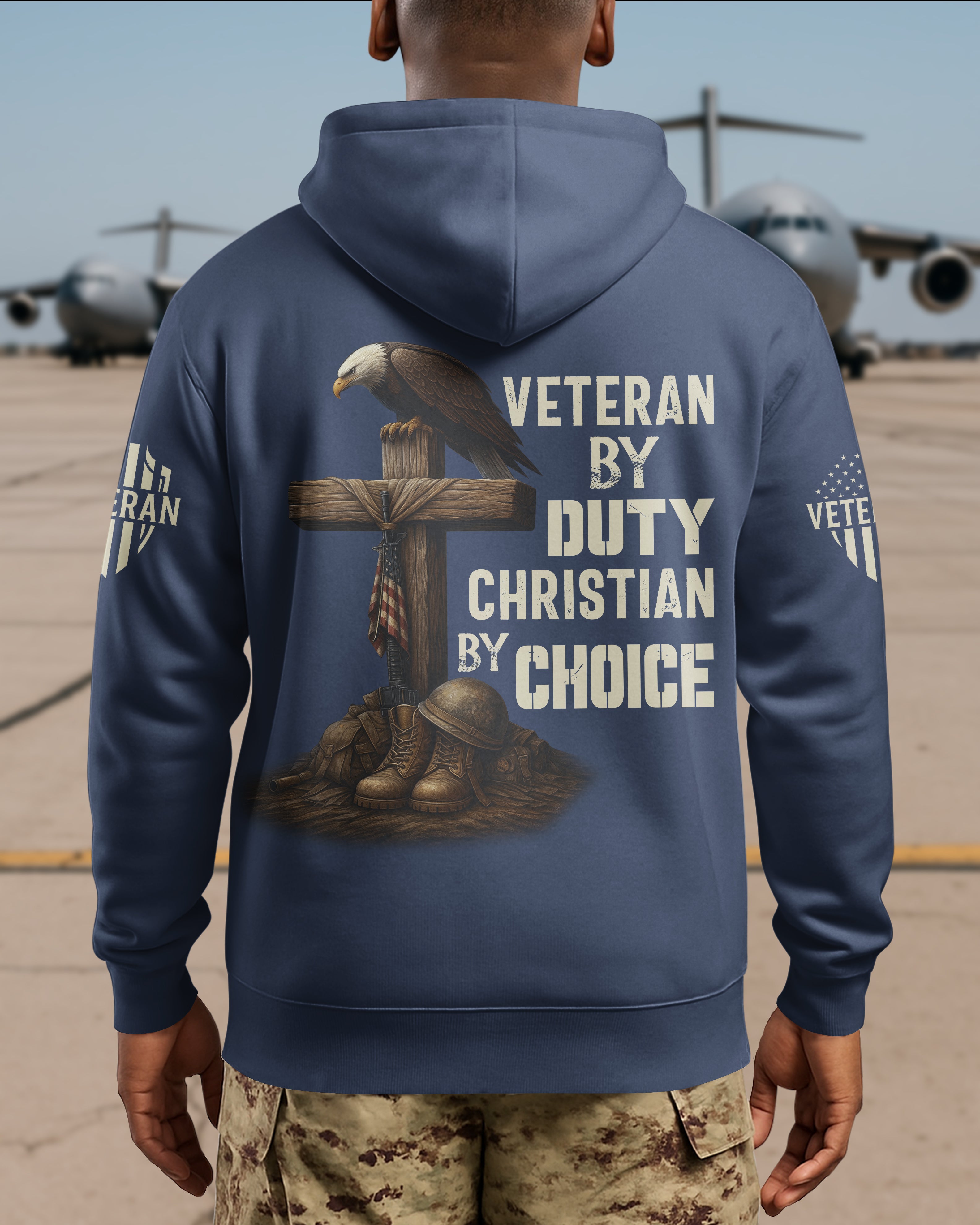 Veteran By Duty Christian By Choice Hoodie