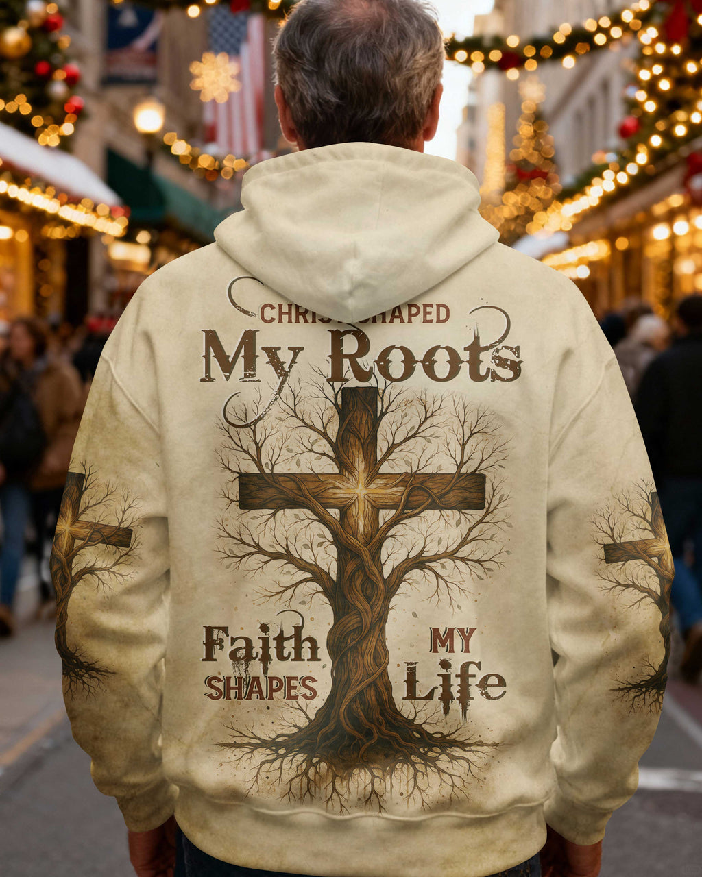 Christ Shaped My Roots Faith Shapes My Life Hoodie