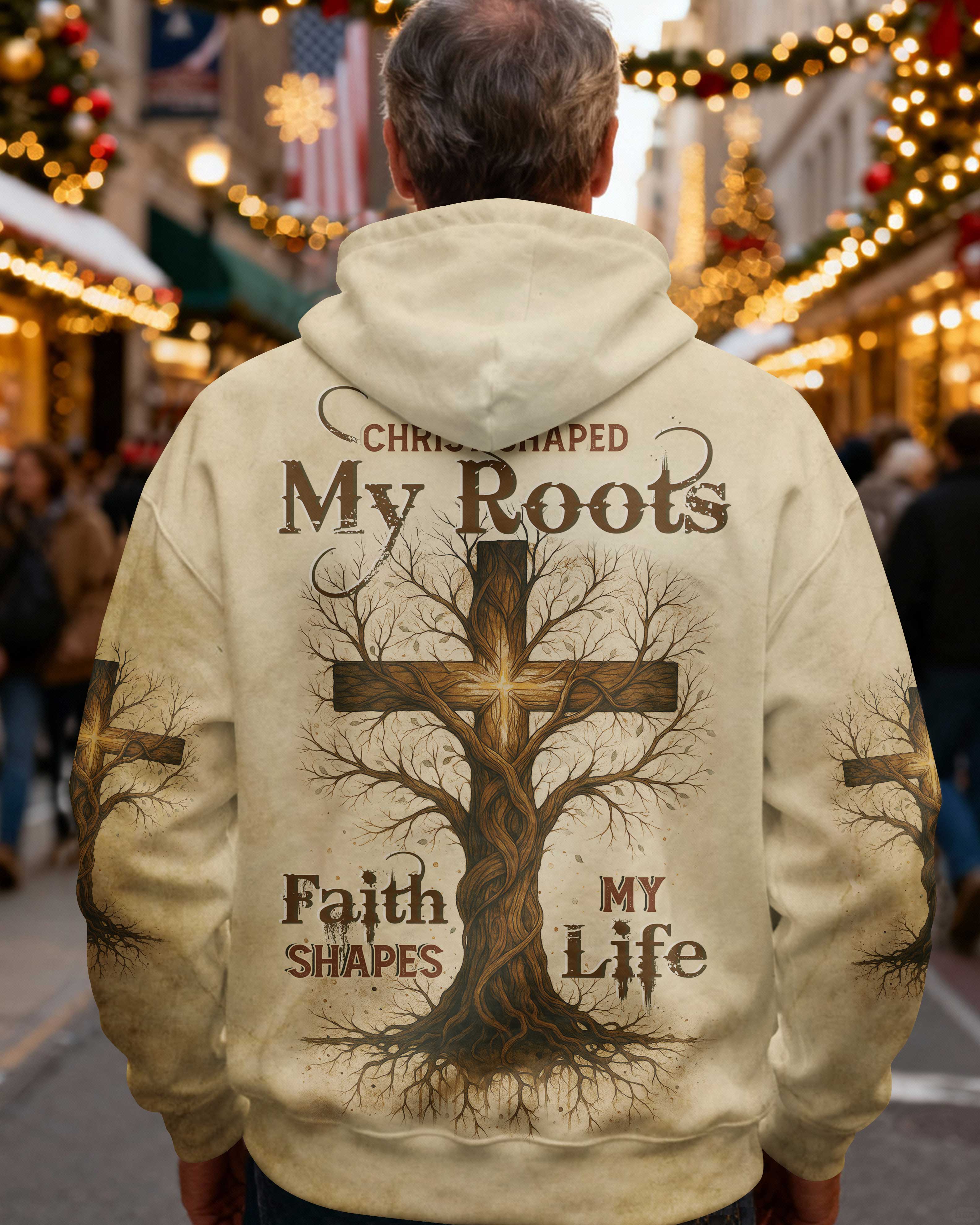 Christ Shaped My Roots Faith Shapes My Life Hoodie