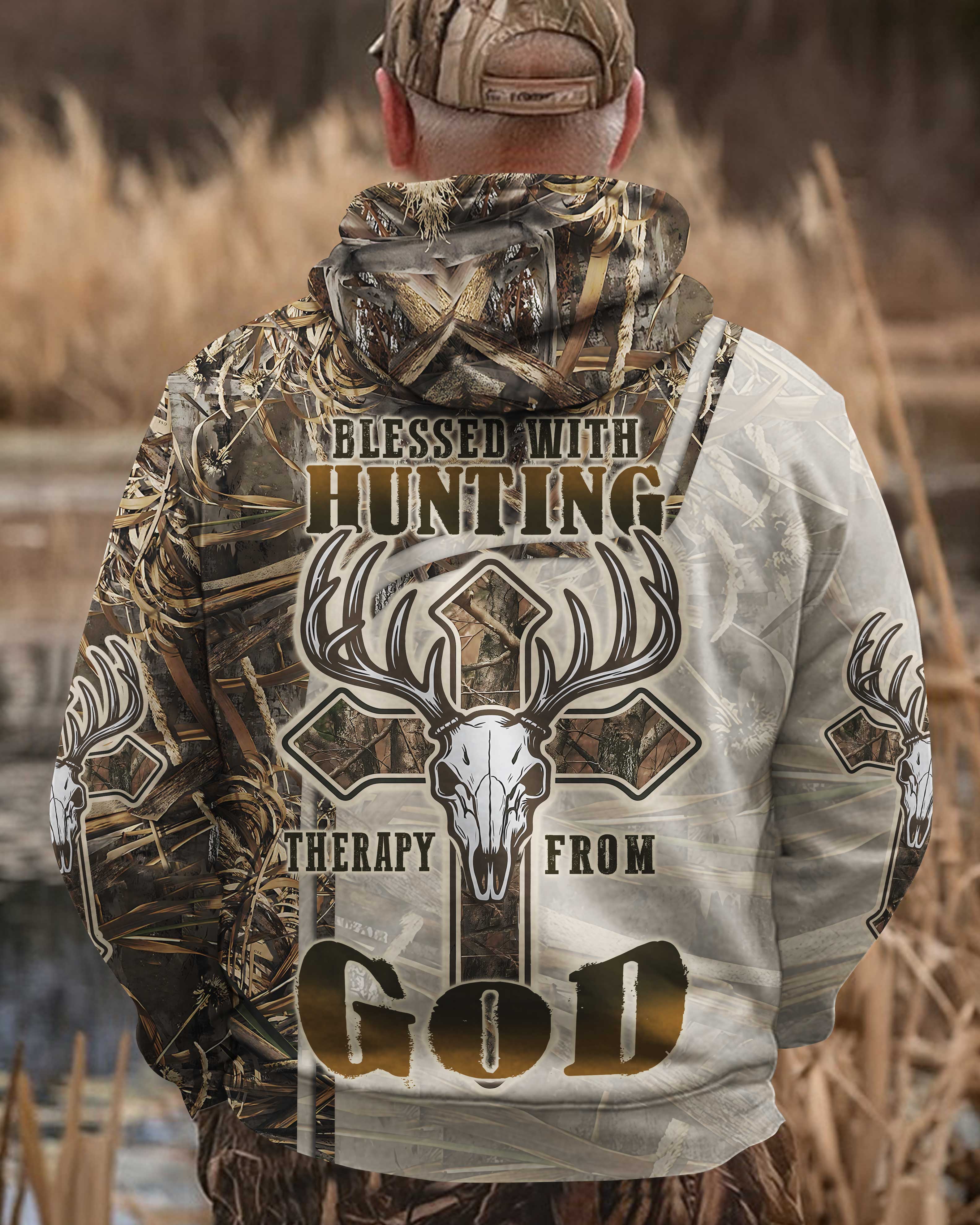 Blessed With Hunting Therapy From God T-Shirt