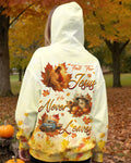 Fall For Jesus He Never Leaves Hoodie