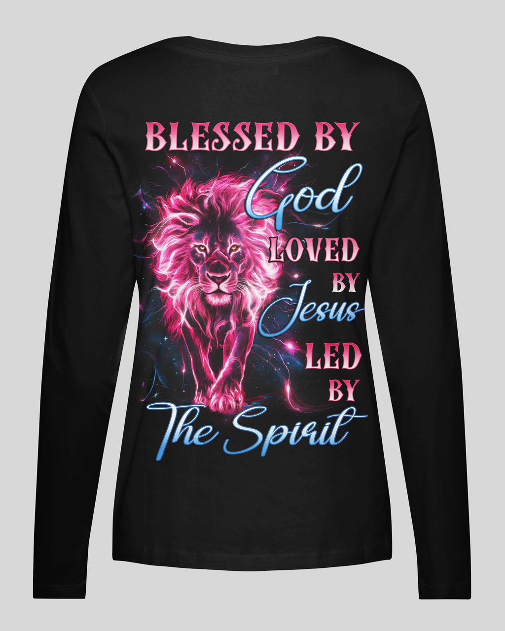 Blessed By God V-neck Long Sleeves Shirt