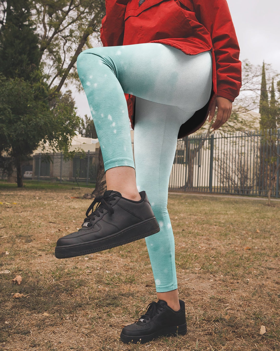 Jesus Is My Living Hope All Over Print Leggings - Christ Color