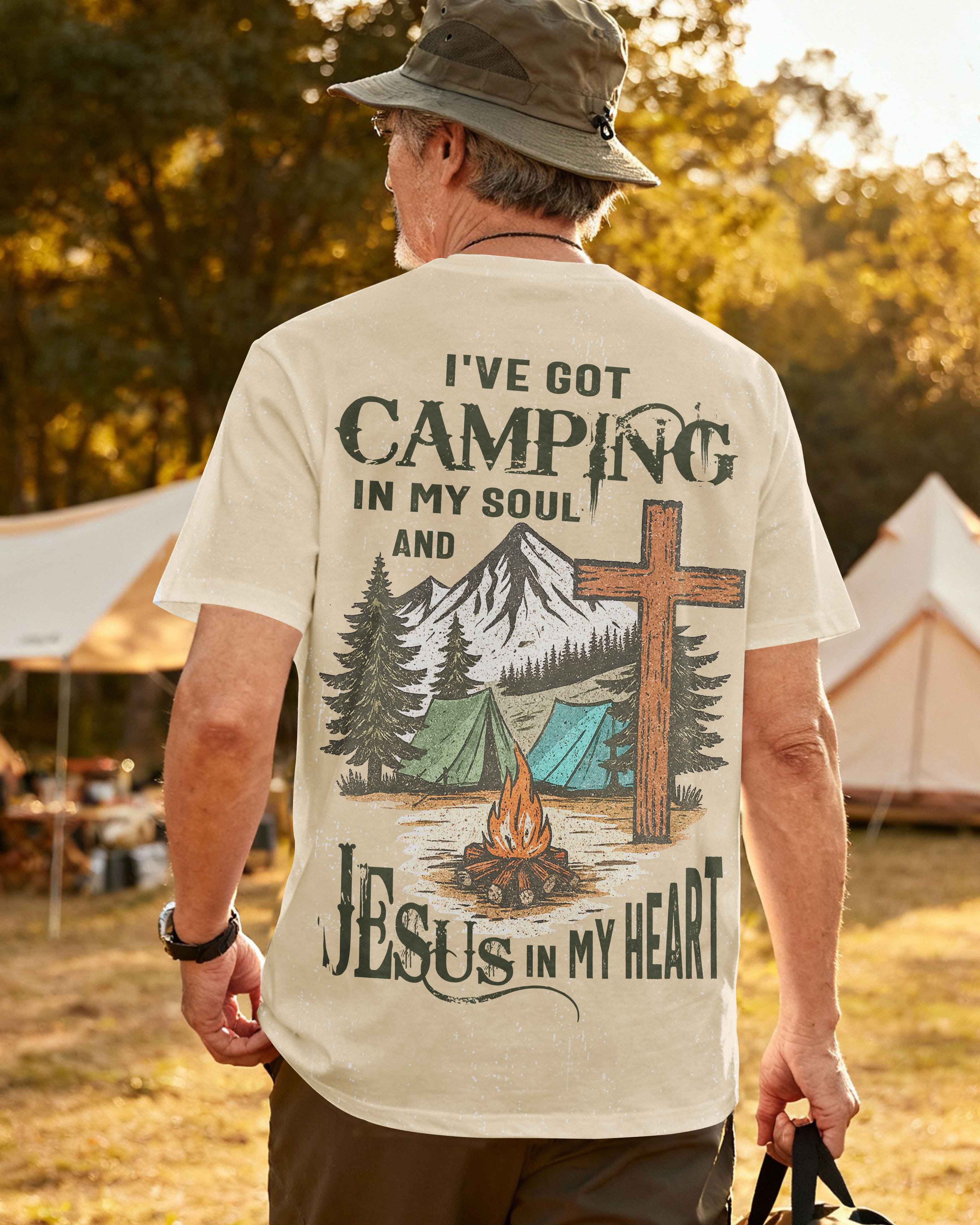I've Got Camping In My Soul And Jesus In My Heart T-Shirt