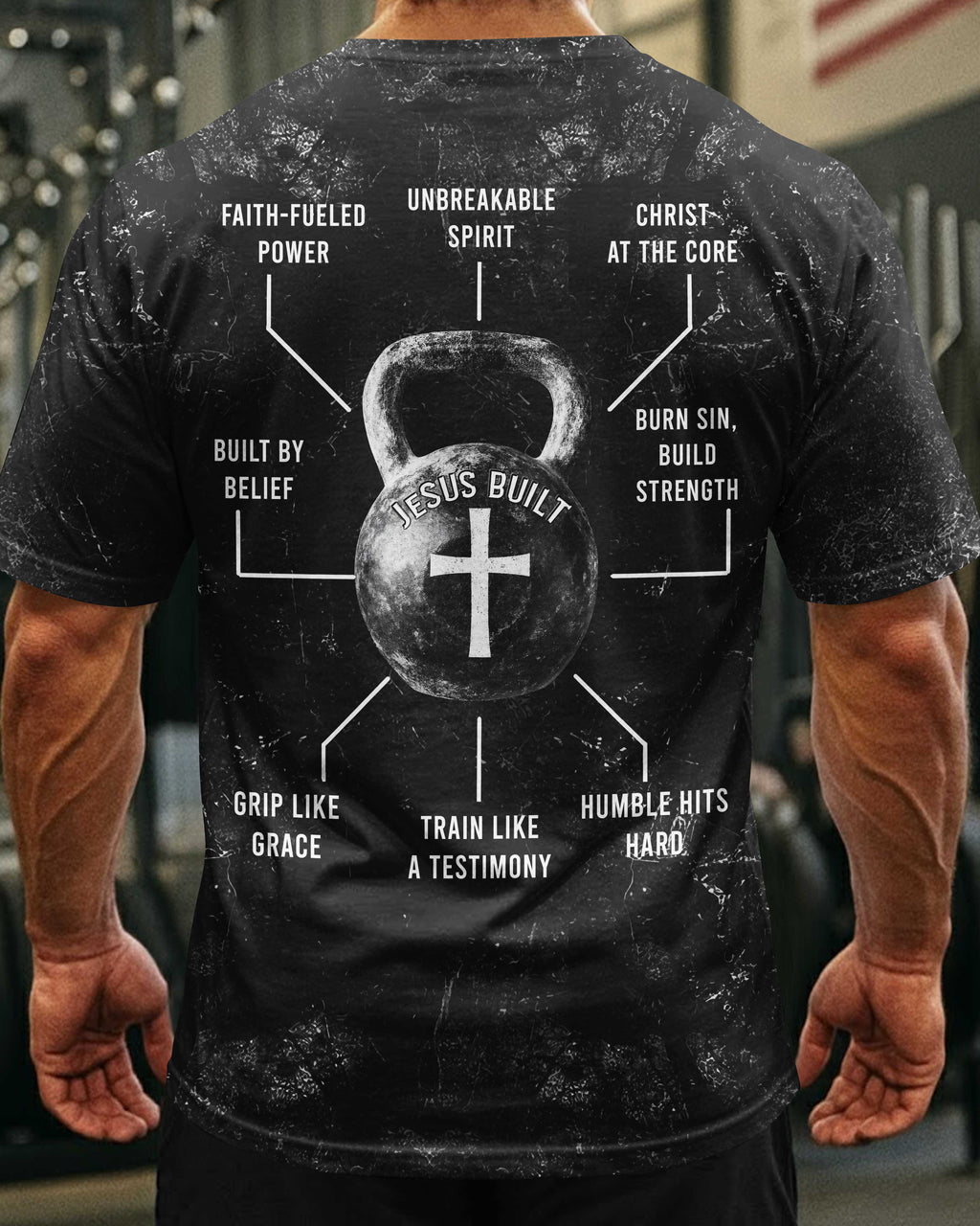 Jesus Built All Over Print T-Shirt