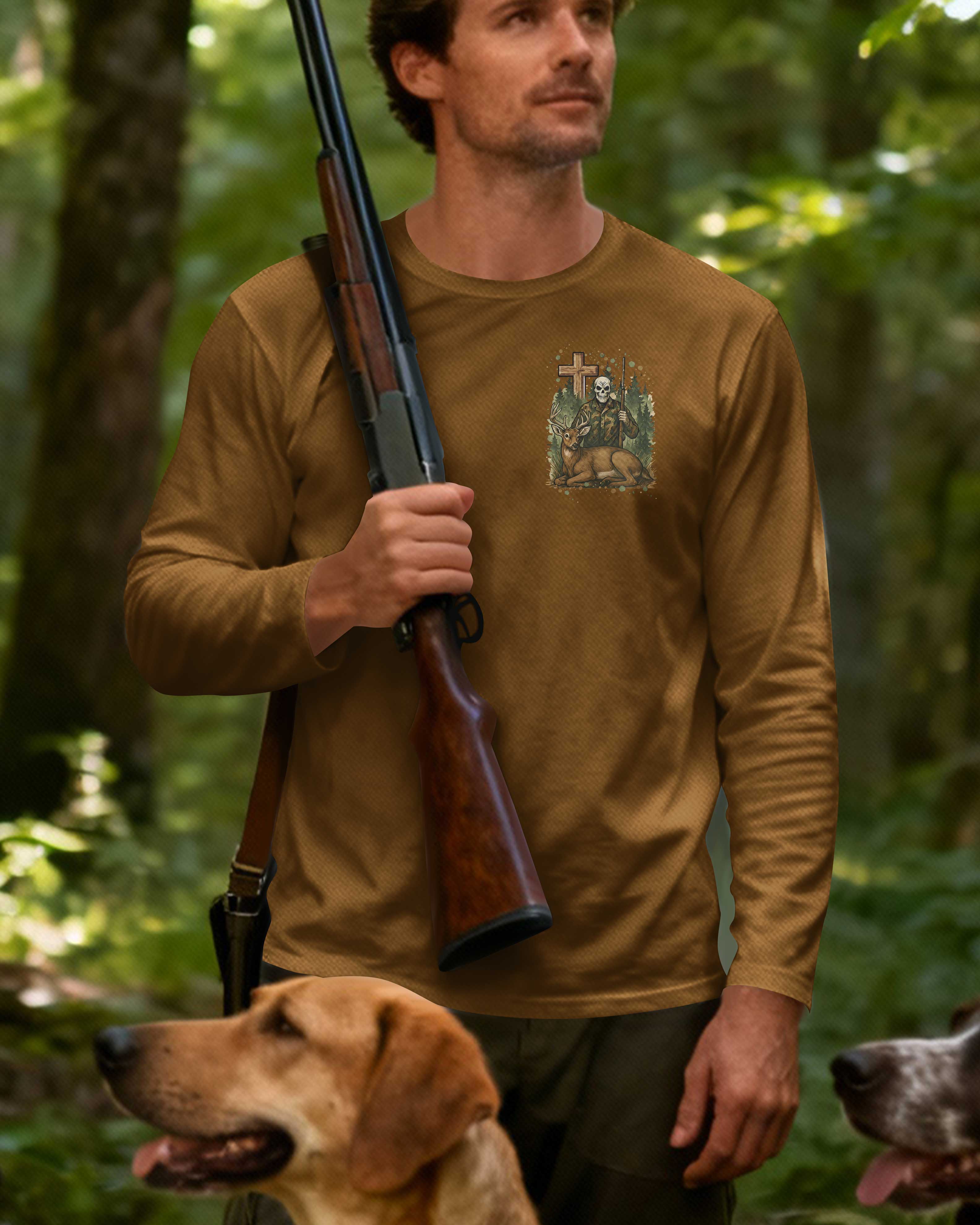 Camo For The Body Cross For The Soul All Over Print Long Sleeves T-Shirt