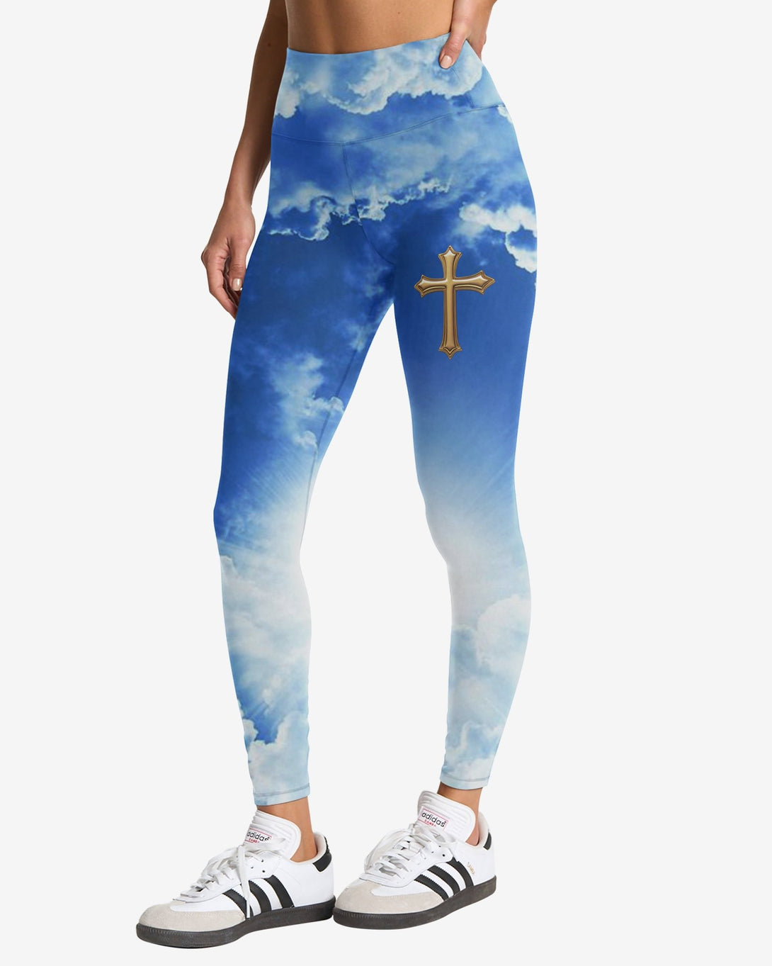 I Am The Way The Truth The Life All Over Print Leggings - Christ Color
