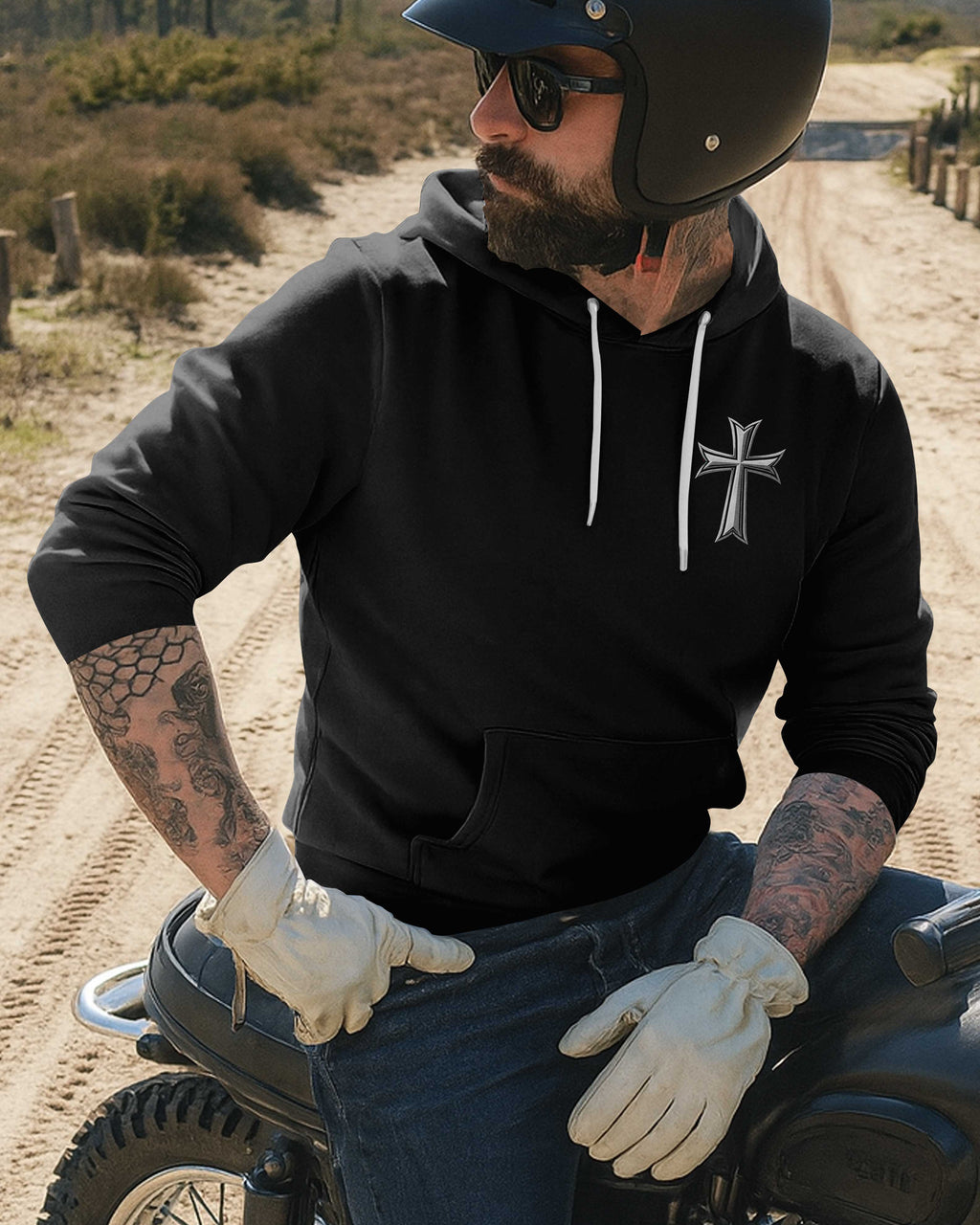 The World Sees A Biker Hoodie
